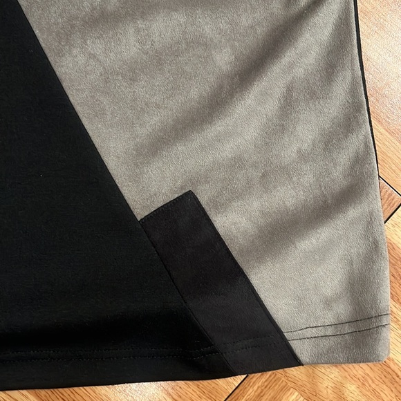 NWT Michael Tyler Collection Small S/P Black/Taupe Sleeveless Dress - Picture 3 of 12